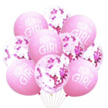 Kız Bebek 10 lu Helyum Balon