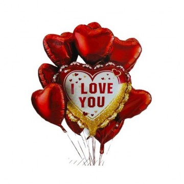 Seni Seviyorum Helyum Folyo Balon Set No:5