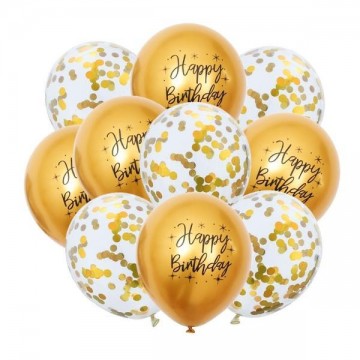 Doğum Günü 10 Lu Helyum Balon