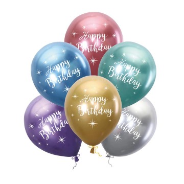 6 Adet Doğum Günü Helyum Balon (Ek Ürün Olarak Satılır)