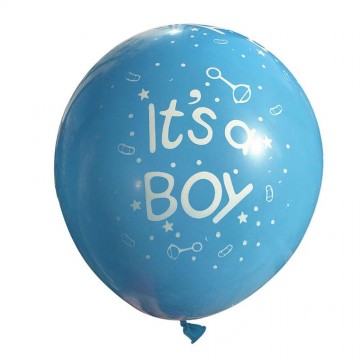 Erkek Bebek 1 Adet Helyum Balon (Ek Ürün Olarak Satılır)