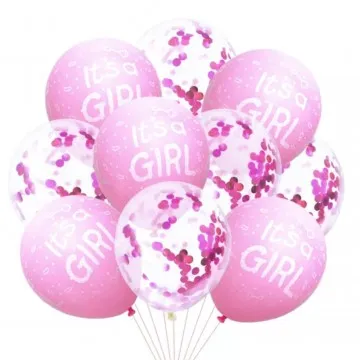 Kız Bebek 10 lu Helyum Balon
