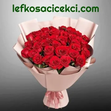 40 Kırmızı Gül Buketi