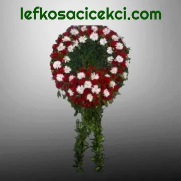 Kırmızı Beyaz Cenaze Çelenk